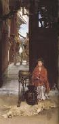 Alma-Tadema, Sir Lawrence The Way to the Temple (mk23) oil painting